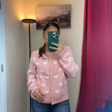 Load image into Gallery viewer, Light Pink Heart Sweater
