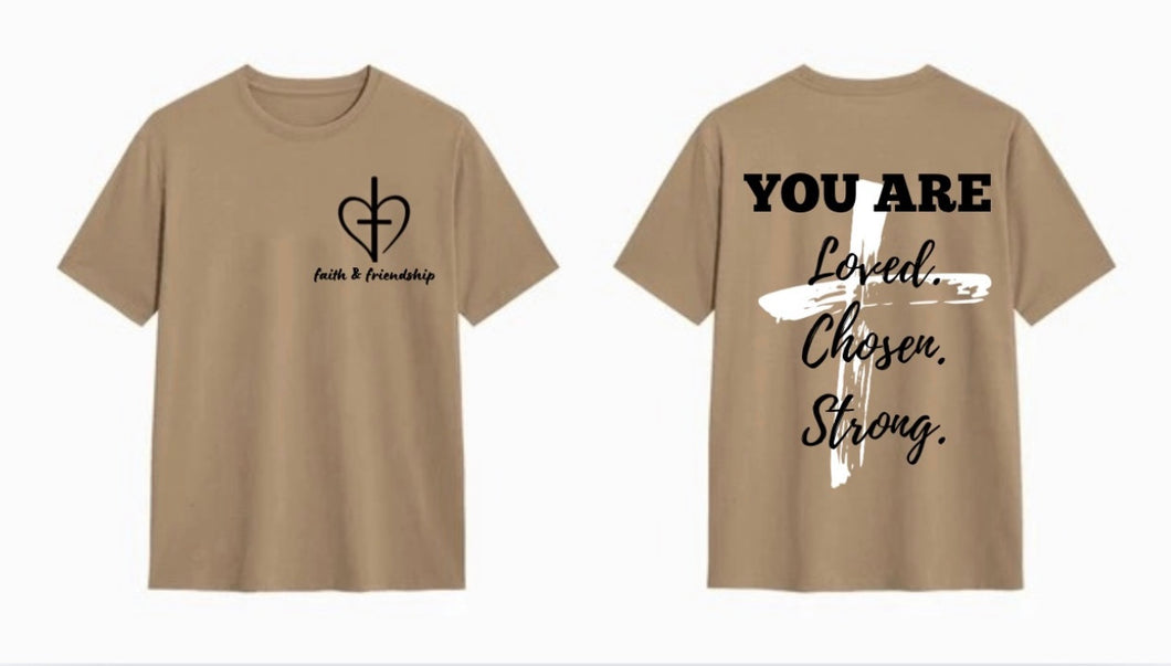 PRE-ORDER Faith&Friendship Merch (Tan)